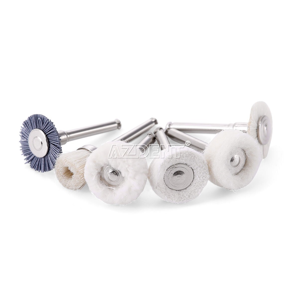 12pcs Dental Diamond Burs Silicon Carbide Felt Wheels Polishing Kit RA 2.35mm US