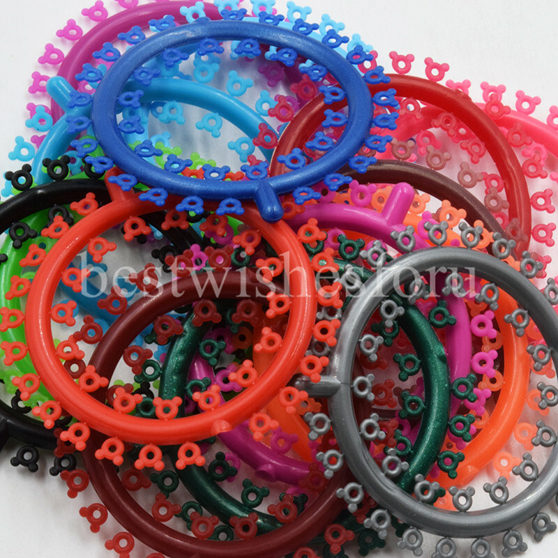 Dental Orthodontic Cartoon Ligature Ties Multi-color Mickey Type 1000 Pcs/pack