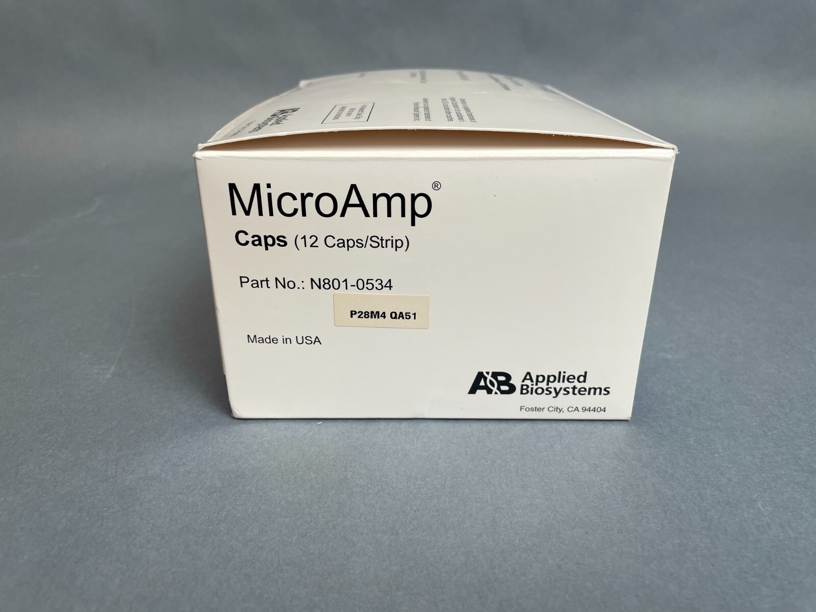 Applied Biosystems MicroAmp 12 Cap Strip Total of 180 Cap Strips