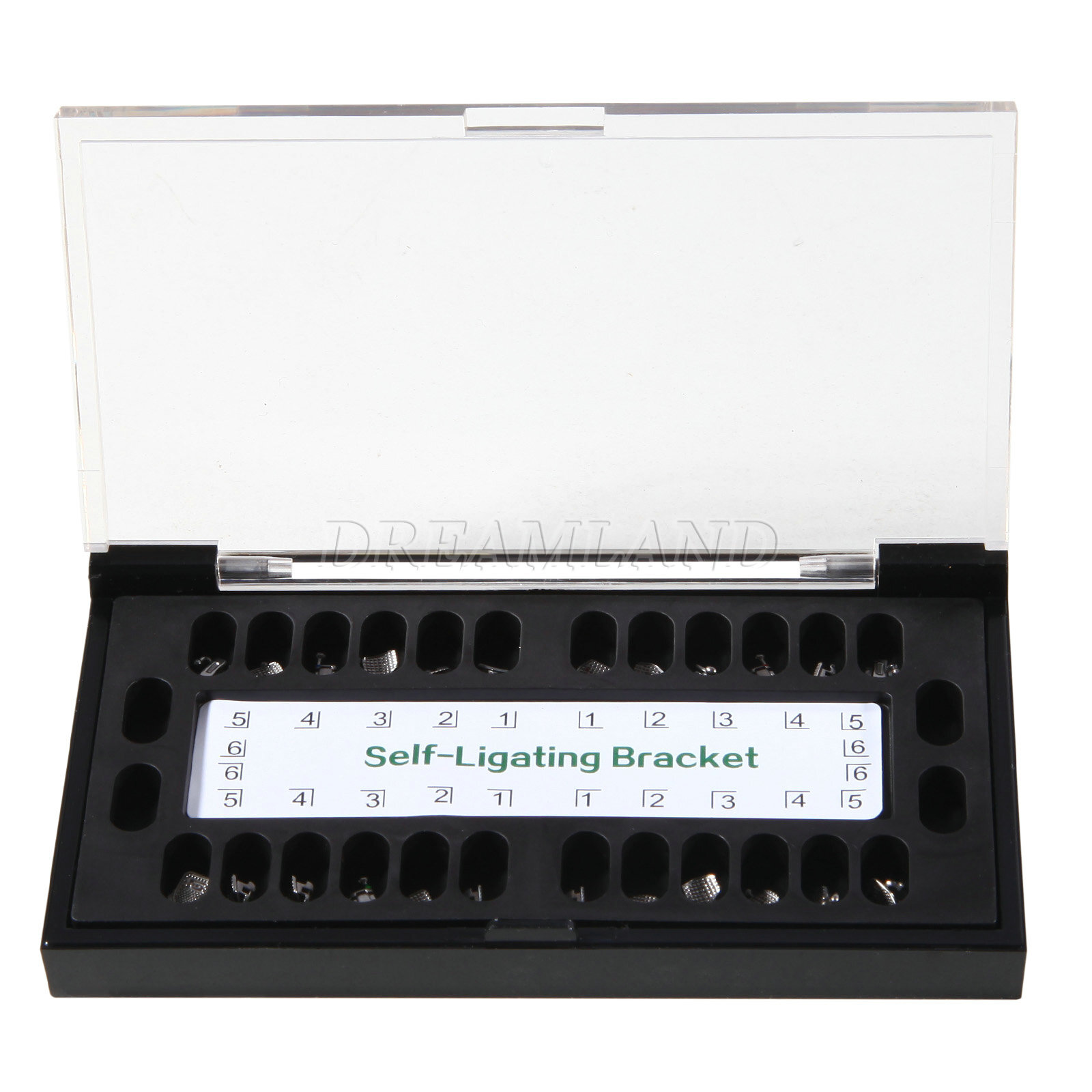SANDENT Dental Metal Self-Ligating Brackets Braces Mini Roth.022 Hooks 345