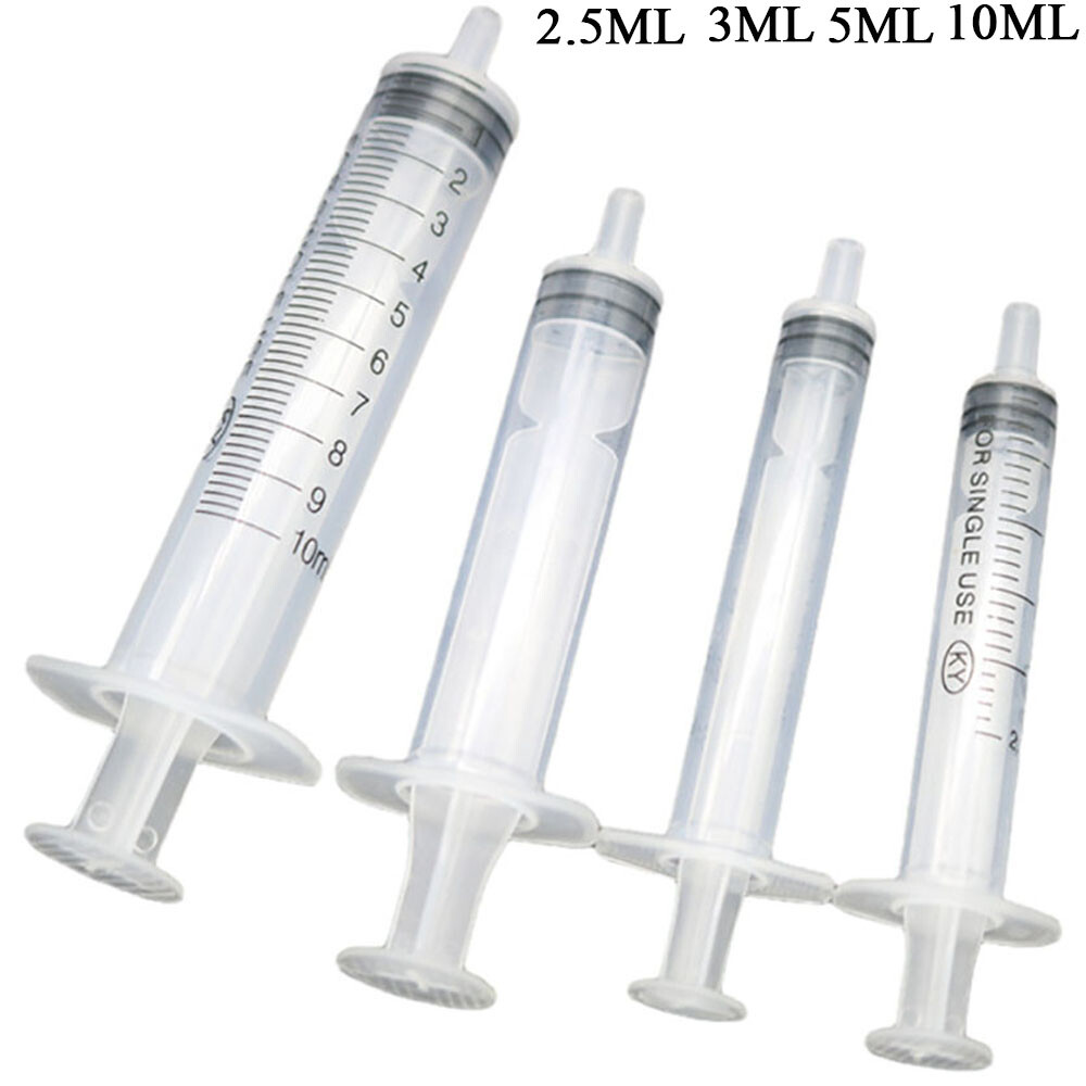 2.5ML 3ML 5ML 10ML Reusable Small Plastic Hydroponics Nutrient Measuring Syringe