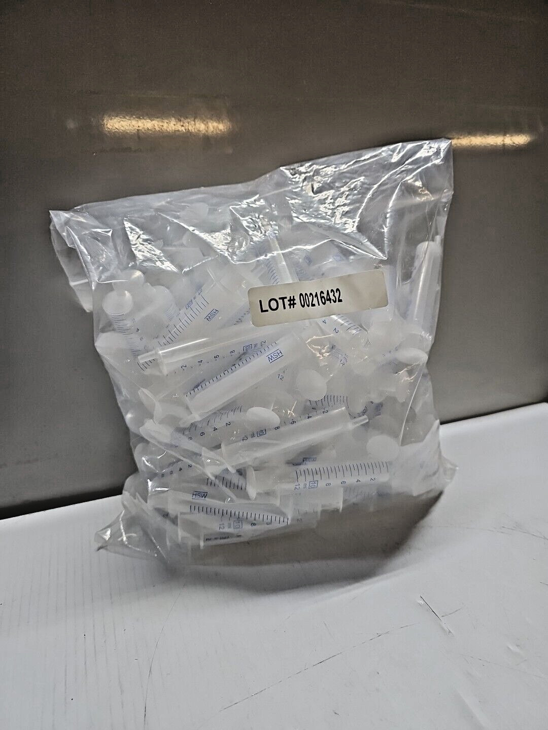 HSW 12mL Luer LOCK Graduated Syringe w/ Eccentric Tip 4100-090D0 | BAG OF 100