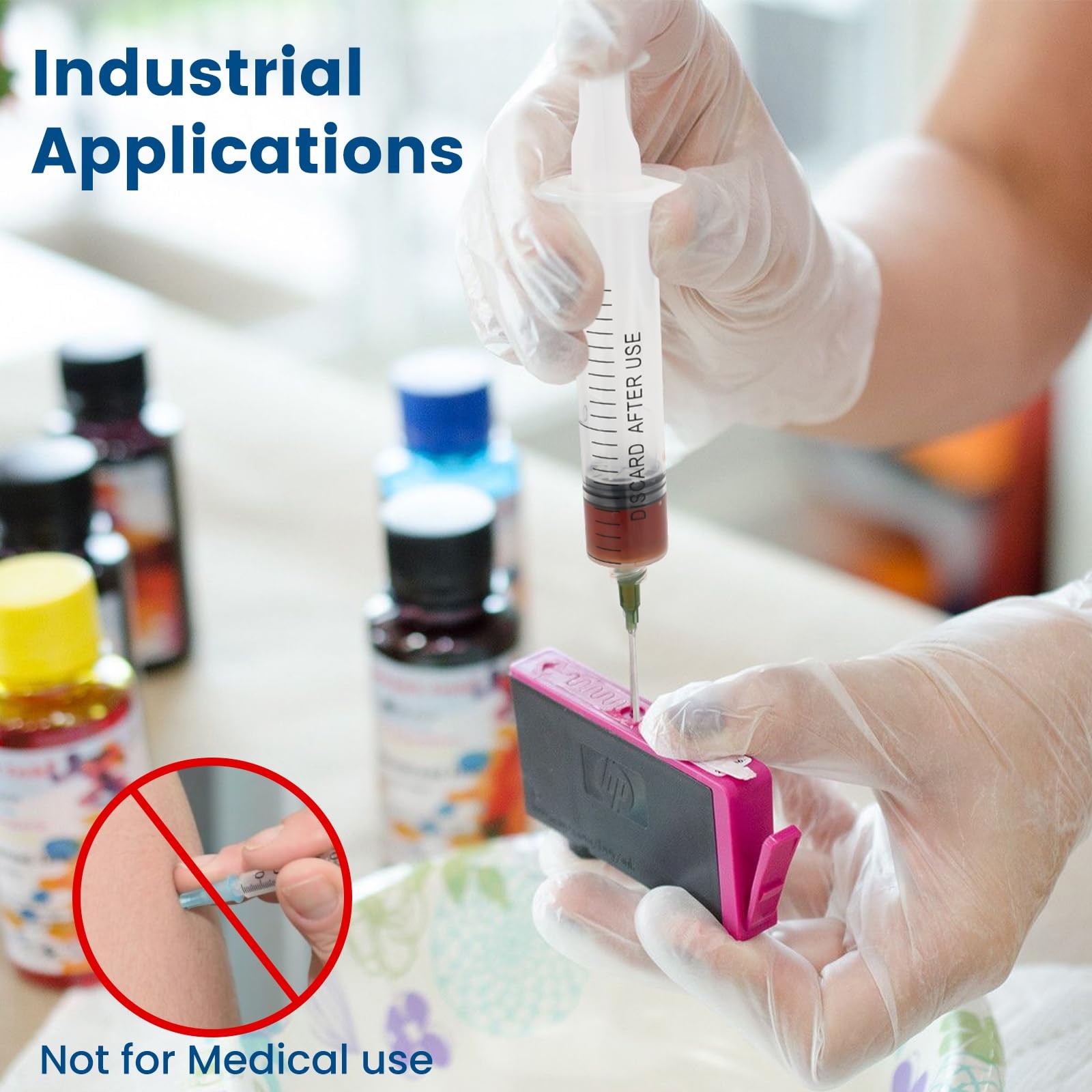 60ml Independent Packing Industrial Syringes for Filling , 4 Sets