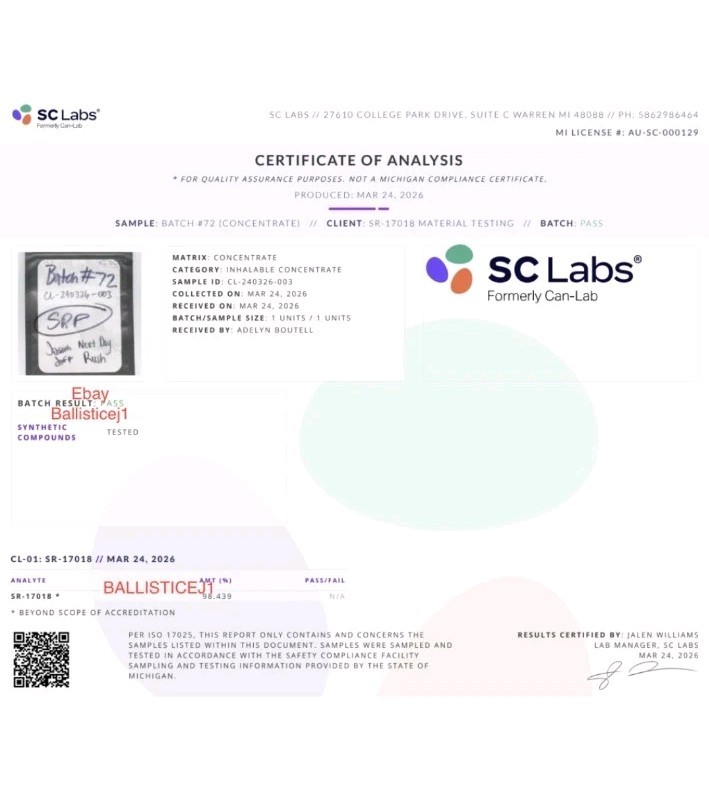 SC Labs SR-17018 Research Chemical Powder, CAS 2133402-45-1 6 Grams