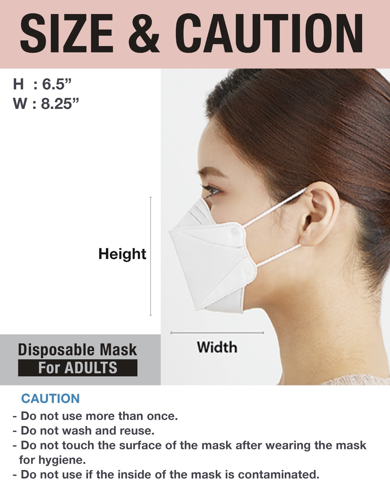100PC Bulk Unisex Adult KF94 Disposable Mask Made In Korea – Black Zero Guard