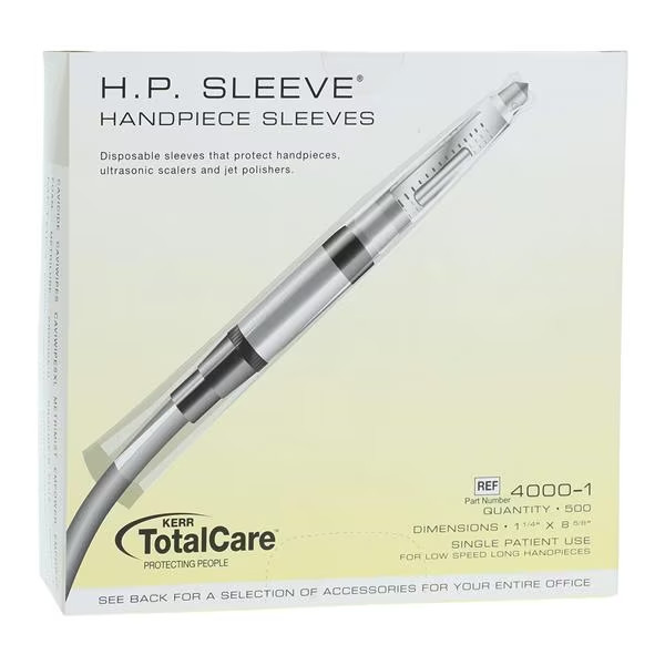 KERR TotalCare Dental Handpiece Sleeves 1 1/4”X8 5/8’’ disposable 4000-1 500/BX
