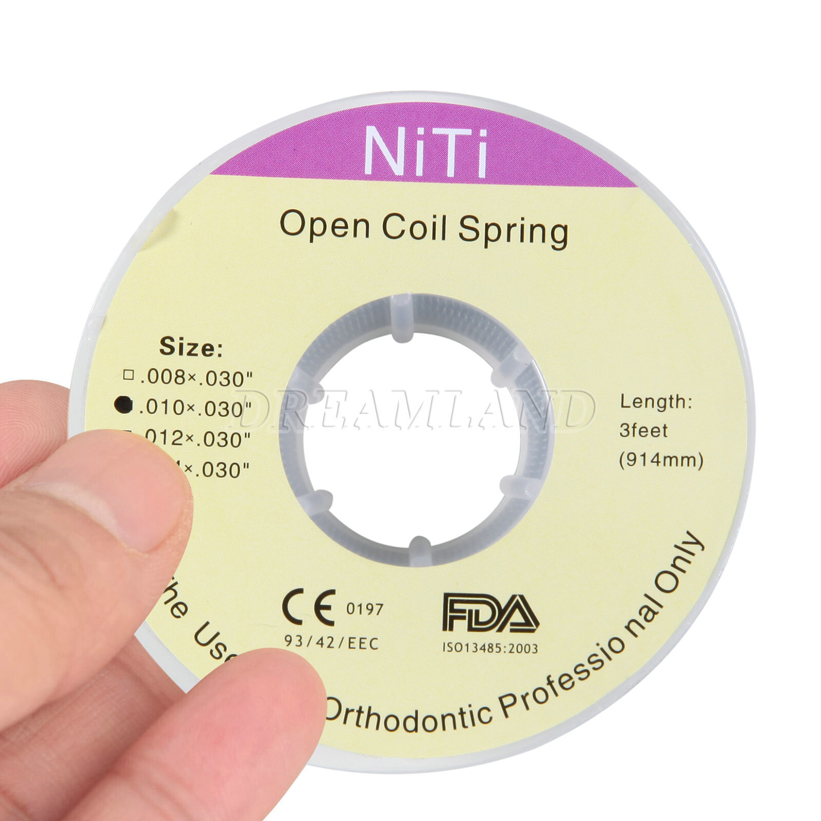 Dental Ortho Niti Open Coil Spring 010*030″ *914mm