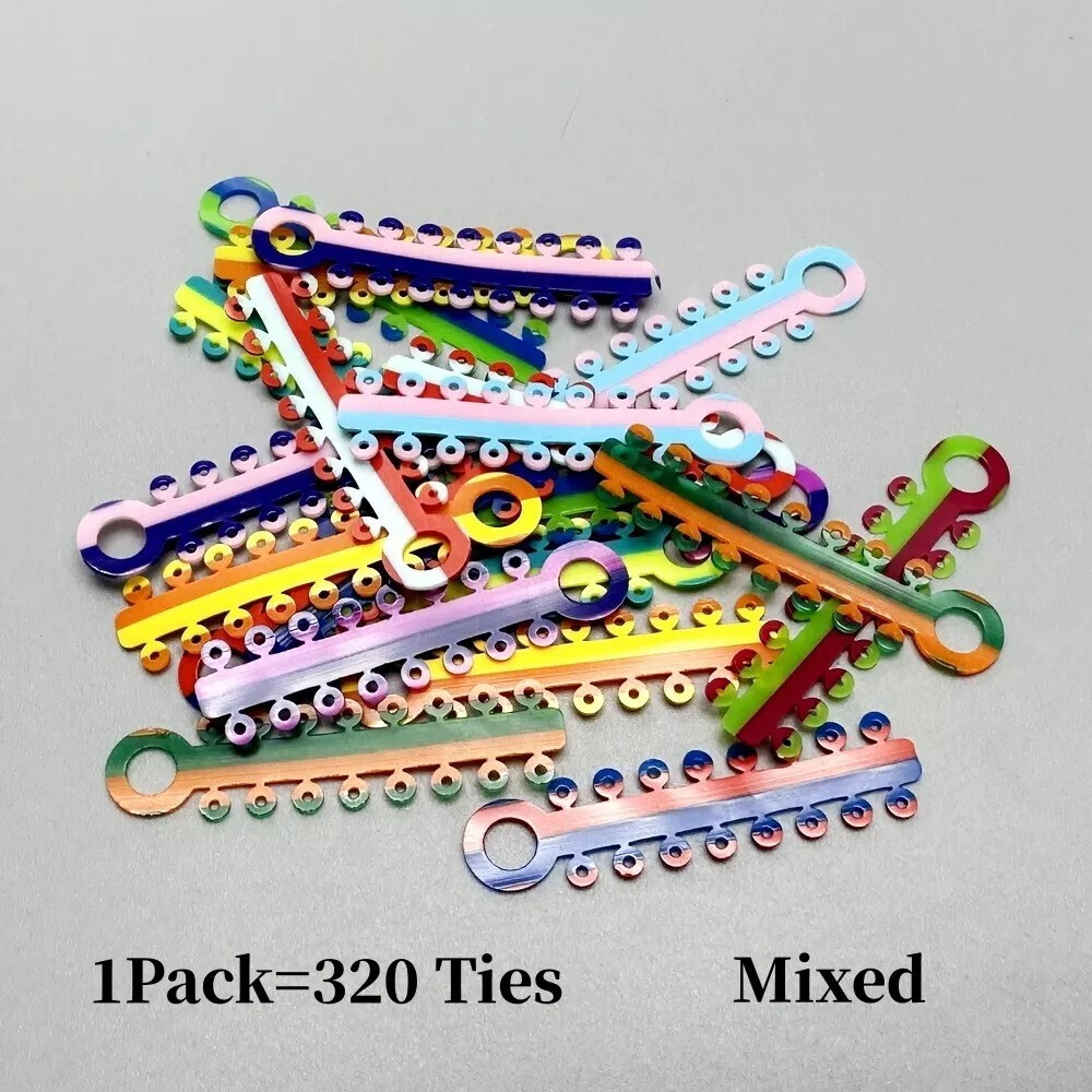Dental Ligaduras elásticas para ortodoncia Braces Elastic Rubber Bands Assorted