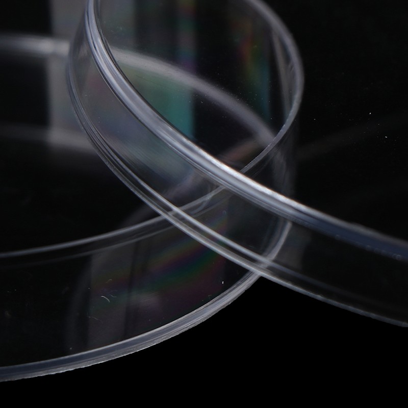 10Pcs/Set Polystyrene Sterile Petri Dishes Bacteria Culture Dish for Laborato-NN