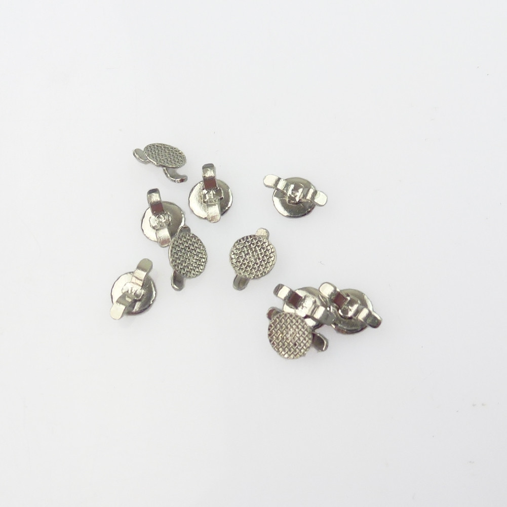 10PCS Dental Orthodontic Lingual Buttons Bondable round/rectangular Mesh Base