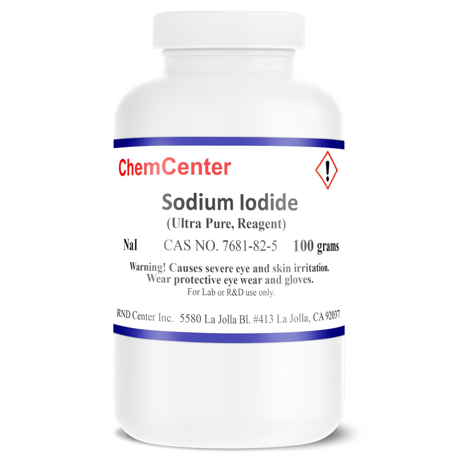 Sodium Iodide, Ultra Pure, Reagent ACS ,100 gm