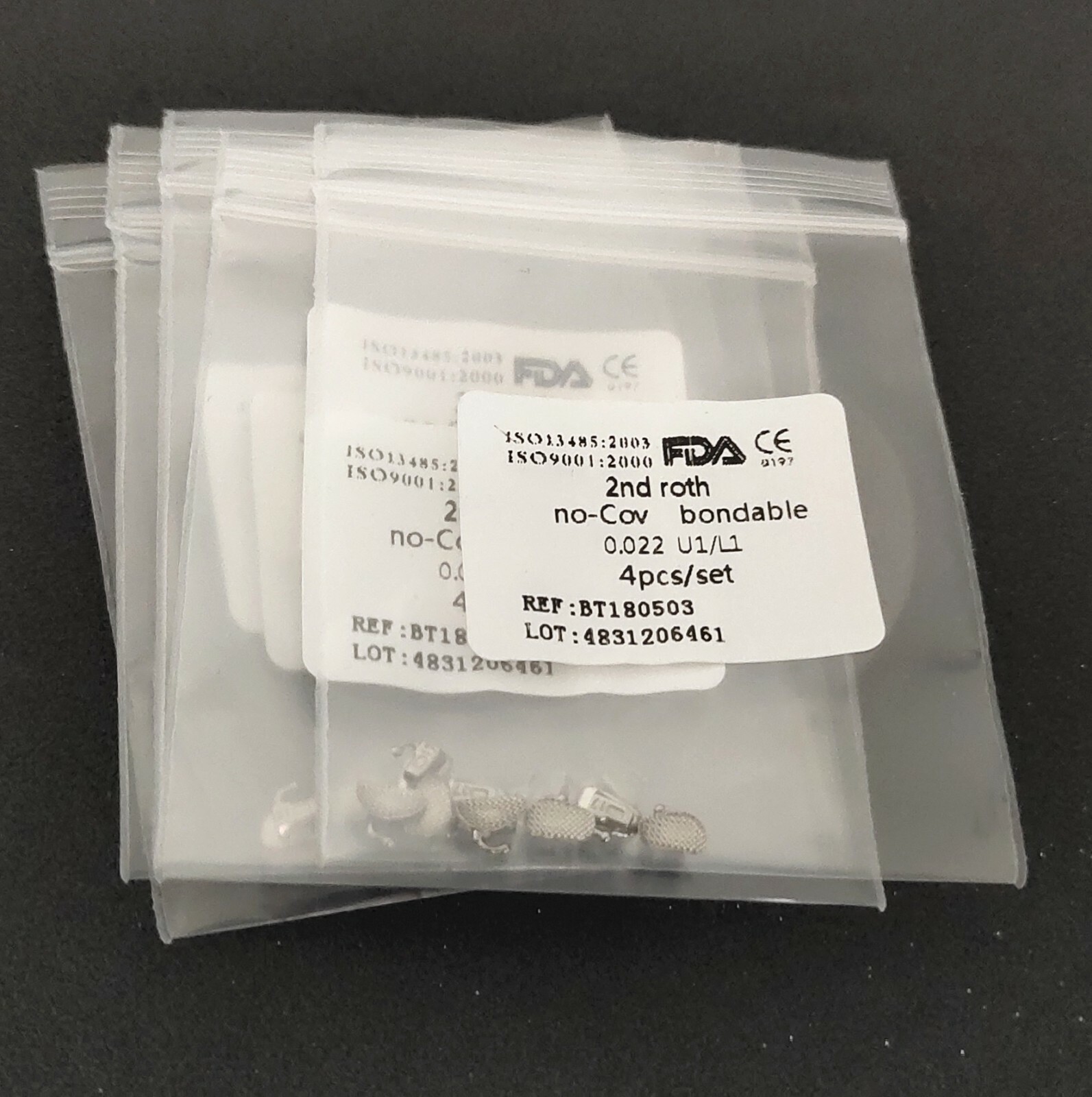 80Pcs Dental Orthodontic No-Con Buccal Tubes 1st/2nd Roth 0.022″ Molar Bondable