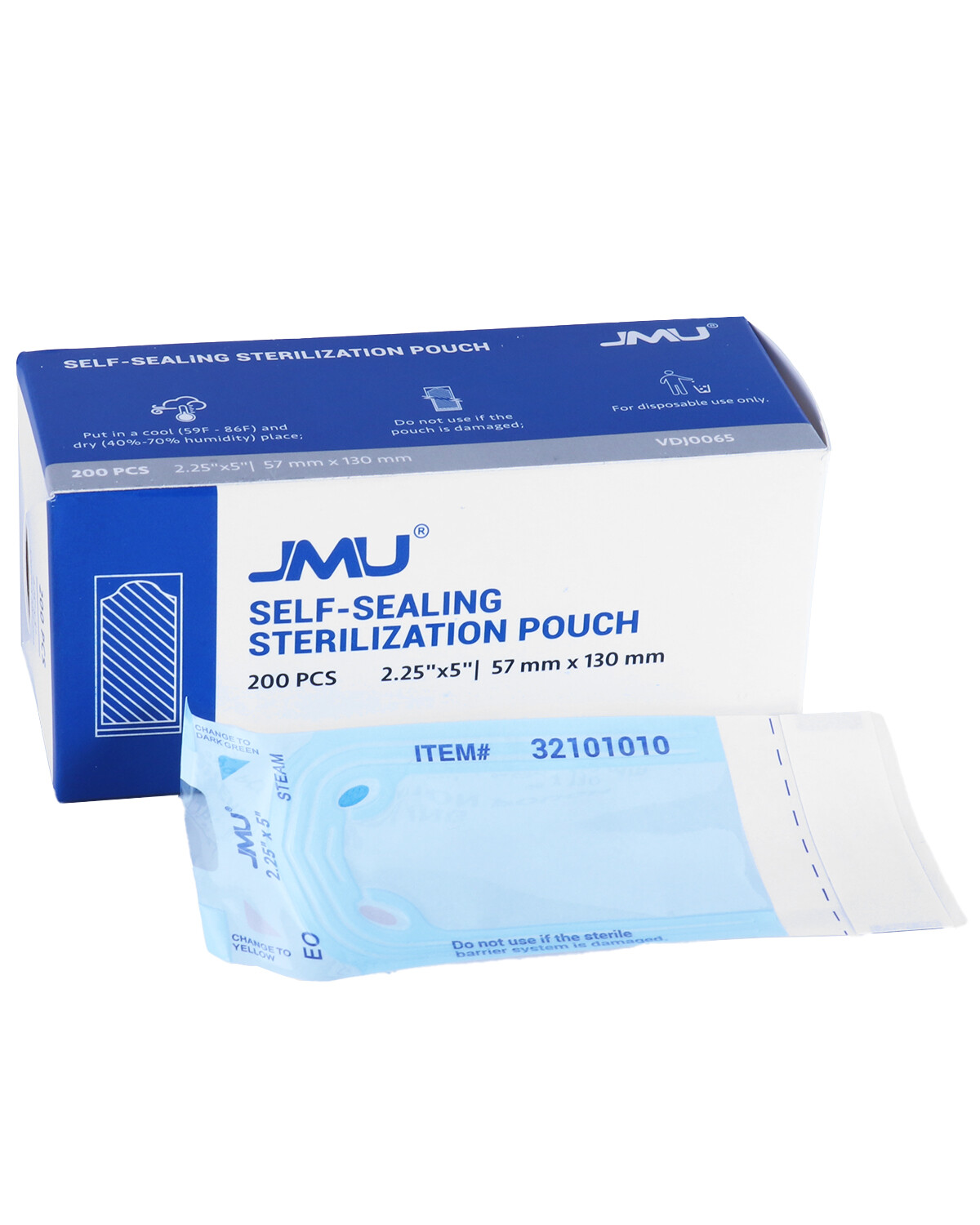 JMU Self-Sealing Sterilization Pouches Bags 2-1/4″x5″ Dental Tattoo Nail 200pcs