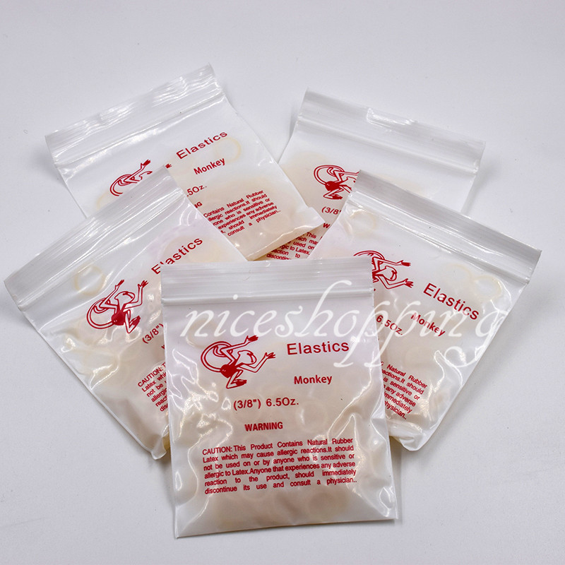 Dental Orthodontic Elastics Latex Braces Rubber Bands Monkey 1/4 6.5Oz Fox 1 Box