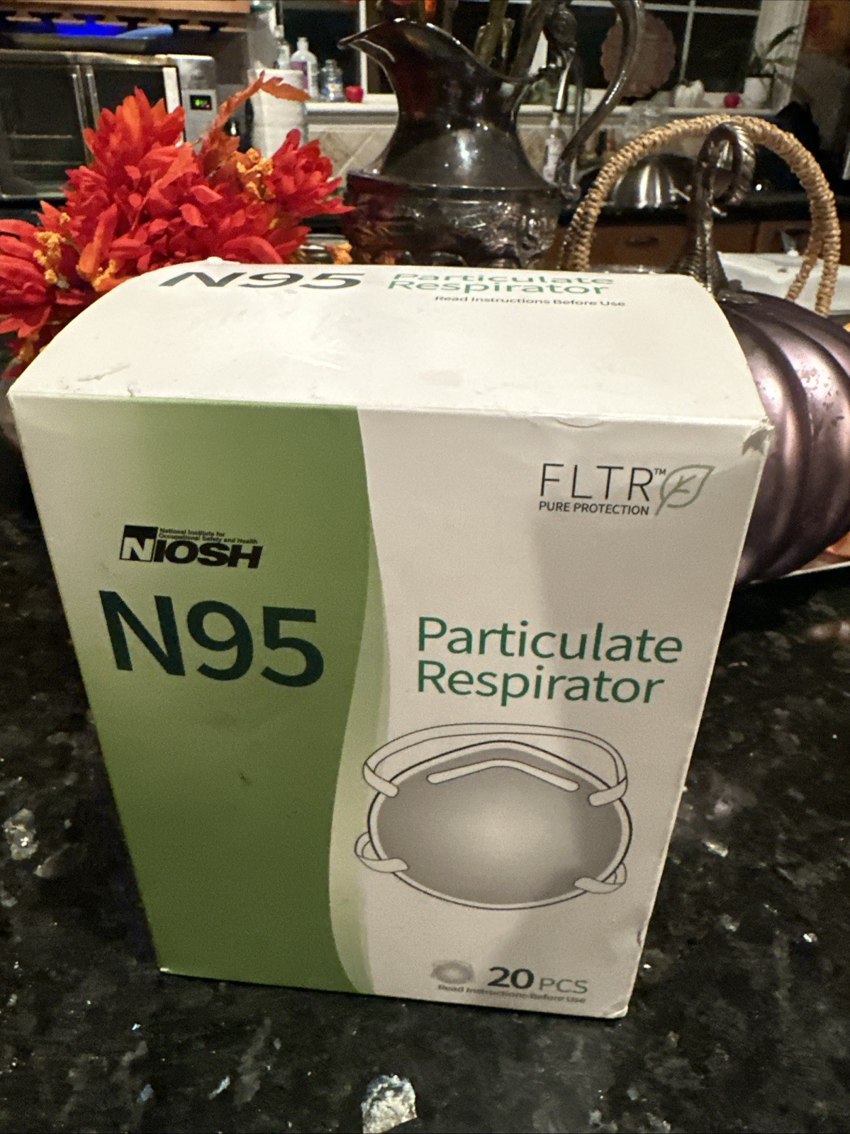 FLTR N95 Particulate Respirator Mask 20 Count