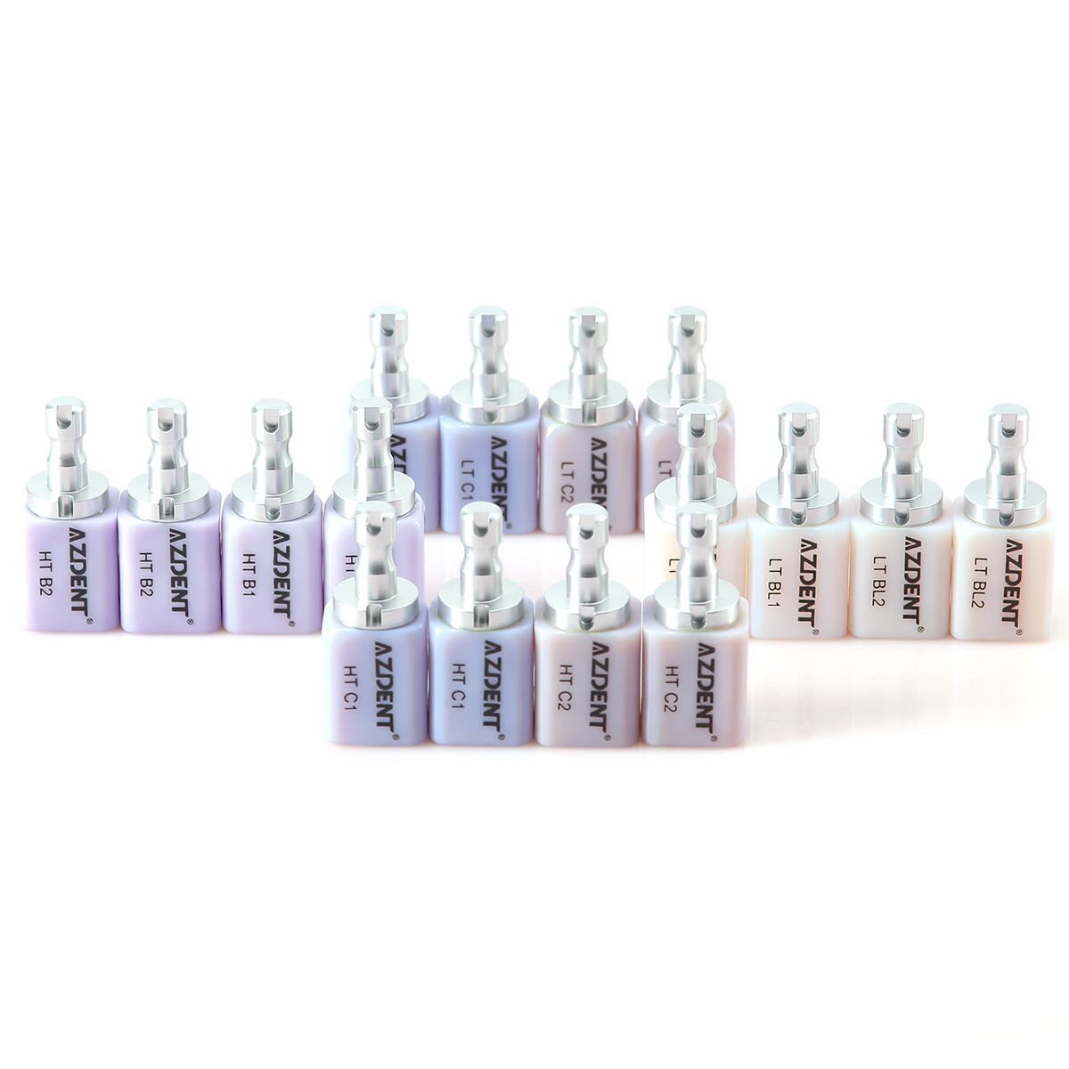 LT/HT Dental Glass Ceramic Lithium Dislicate Blocks Cerec Emax CAD CAM 5Pcs/Box