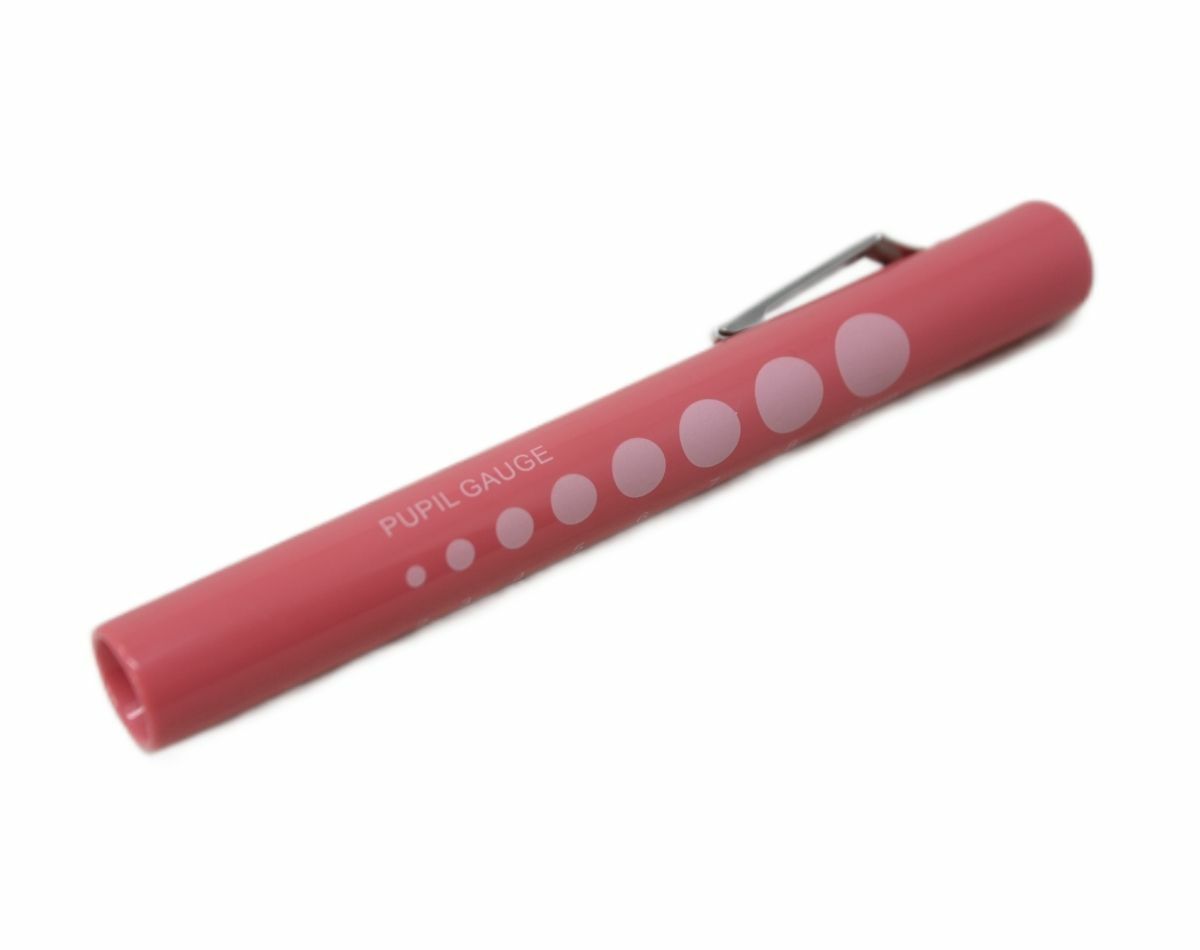 EVER READY REUSABLE HIGH QUALITY LED PINK PENLIGHT WITH PUPIL GAUGE