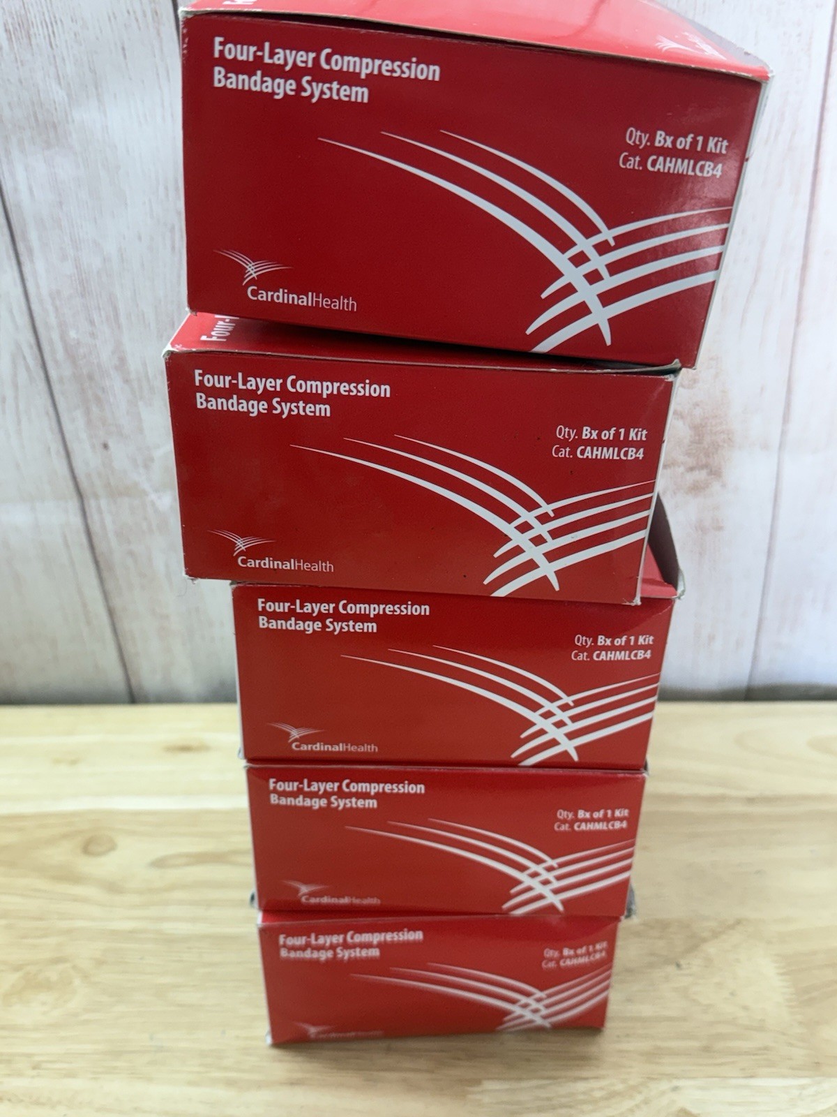 LOT 5x – Cardinal Health Four-Layer Compression Bandage System CAHMLCB4 NIB