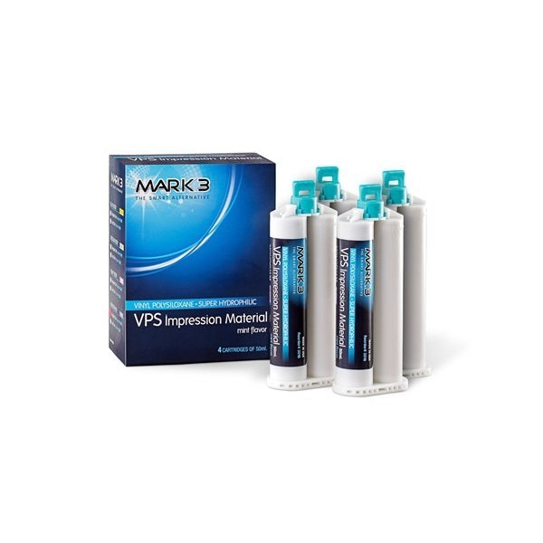 Mark3 3011 VPS Impression Material Light Body Fast Set Mint 4/Pk 50 mL