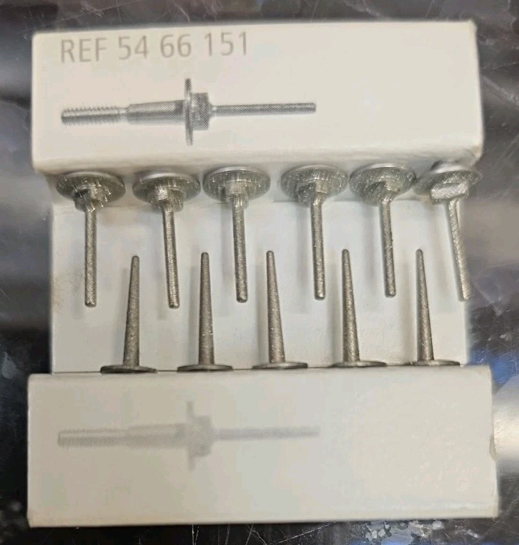 OEM Sirona Dental Cerec 3 Compact 6 Cylinder 1.2mm & 5 Cone Pointed Bur Lot