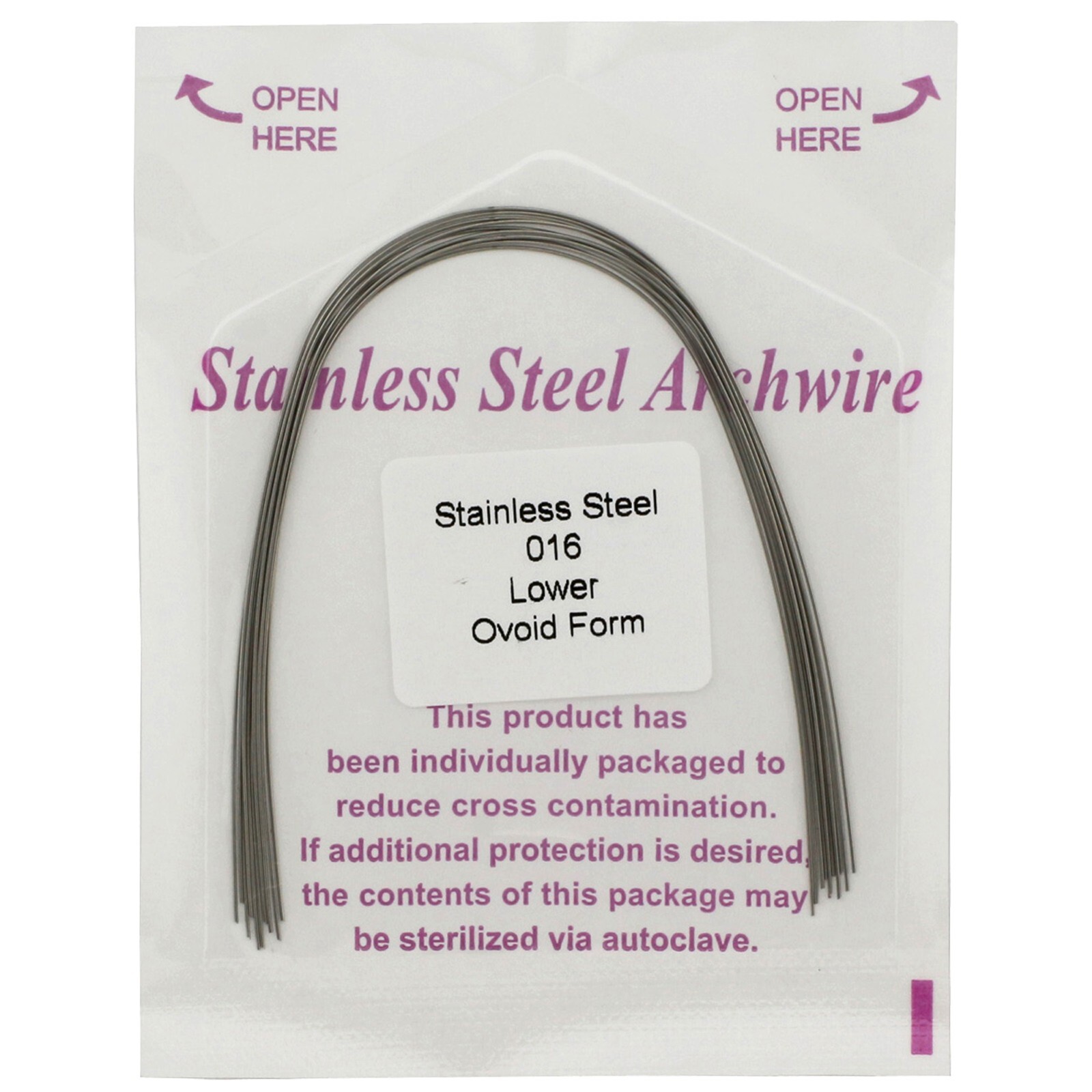 arcos de ortodoncia Orthodontic Arch Wire NiTi Stainless Steel Acero Inoxidable