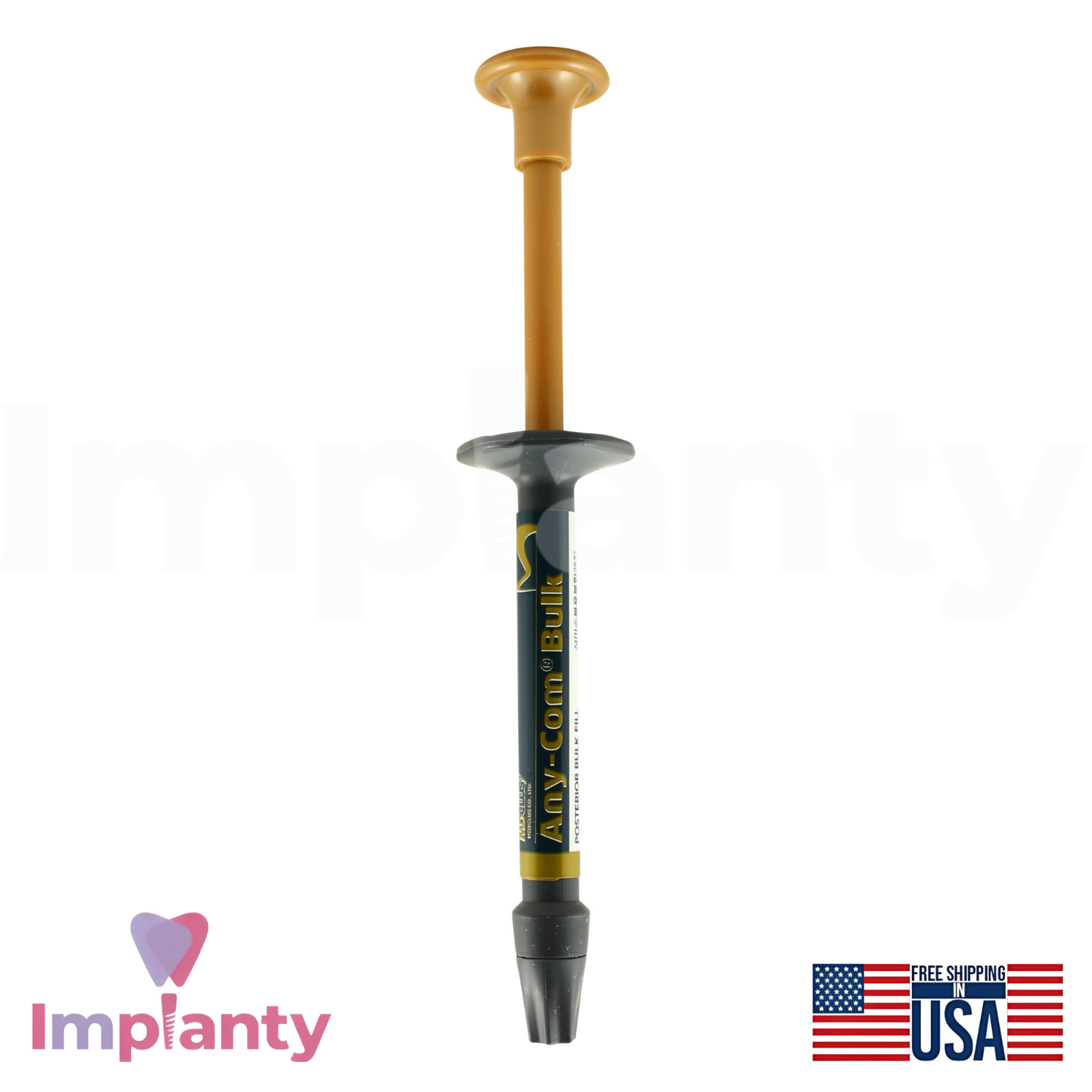 Any-Com® Bulk Fill Flowable Resln Tube 2g Dental Restoration Base And Liner A2
