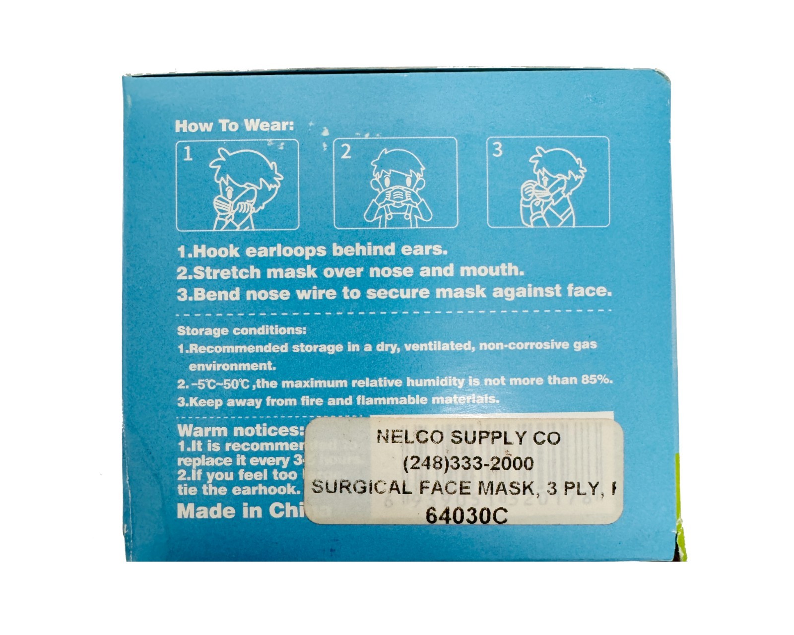 KIDSROAD Children’s Disposable Face Mask (Non-Medical) 50pcs/box 3ply