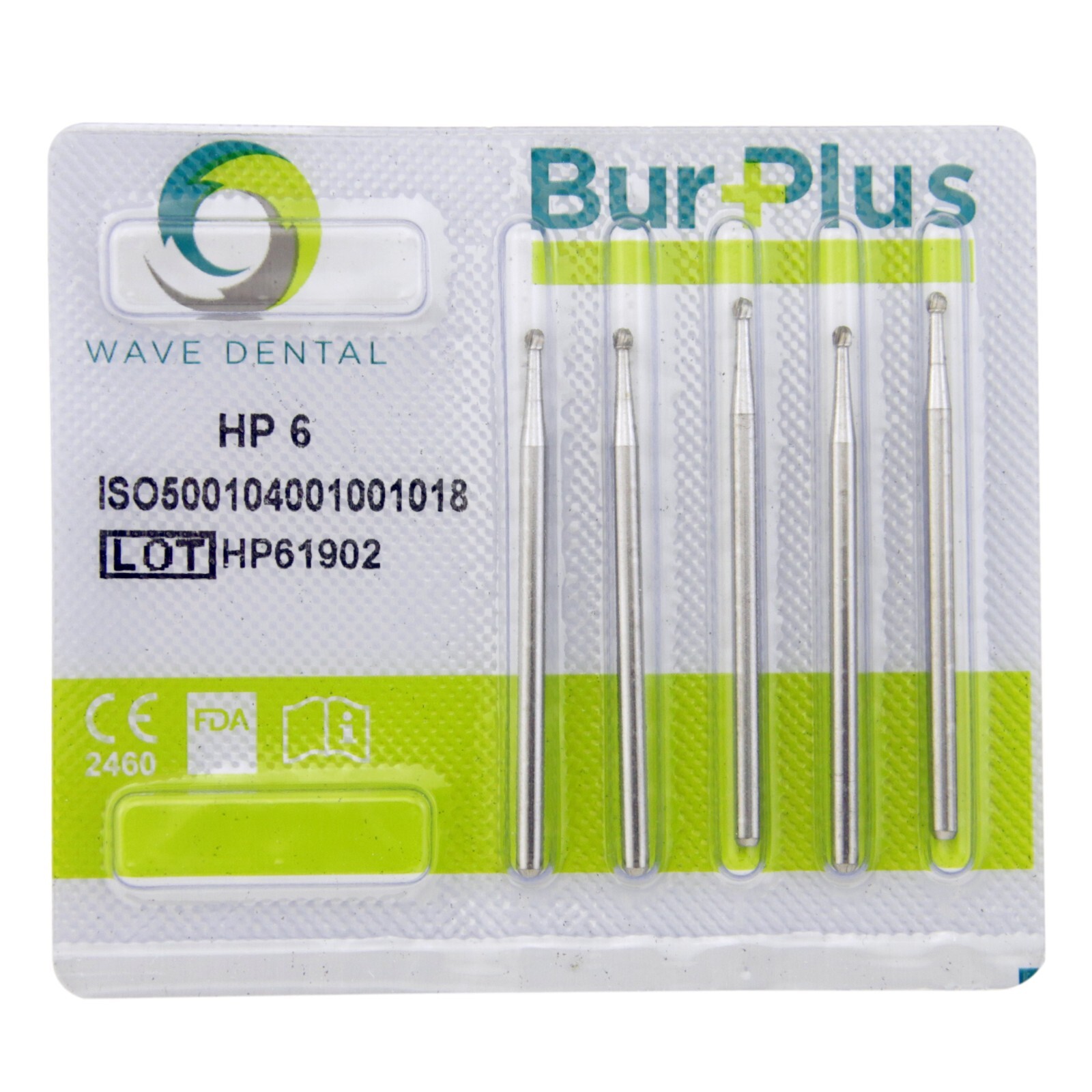 Wave Dental Surgical Straight Handpiece Bur HP Shank 44.5mm Round Taper Fissure