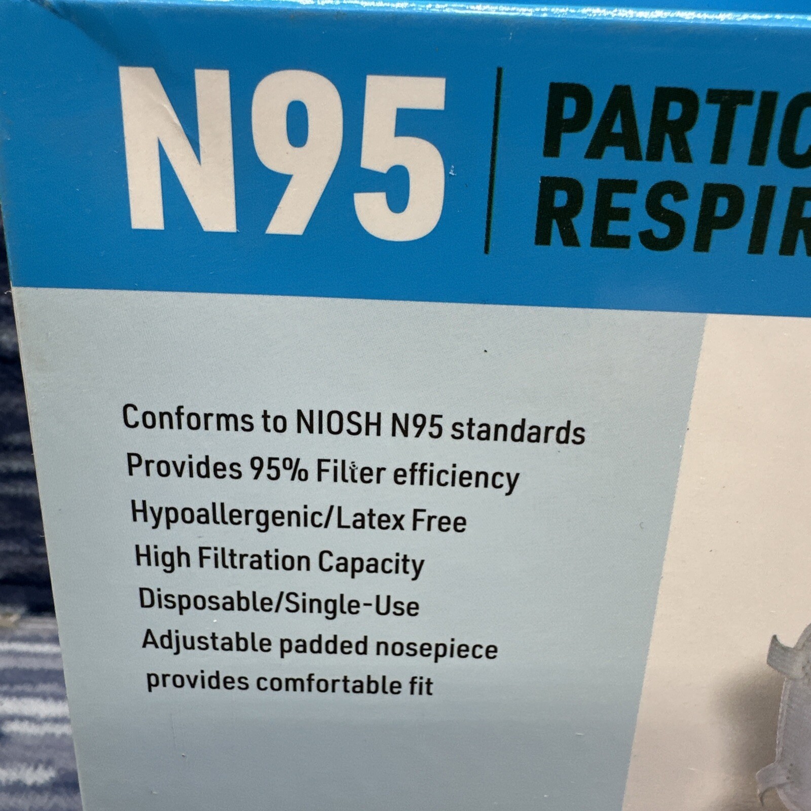 Lot Of 2 Boxes Niosh particulate respirator N 95 masks model number D–101 {116}