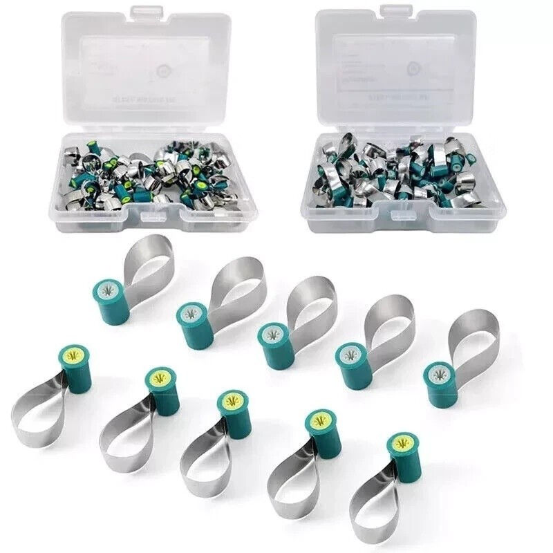 50 Pcs/Box Dental Matrix Bands Contoured Matrices Reel Type Anatomically Shaped