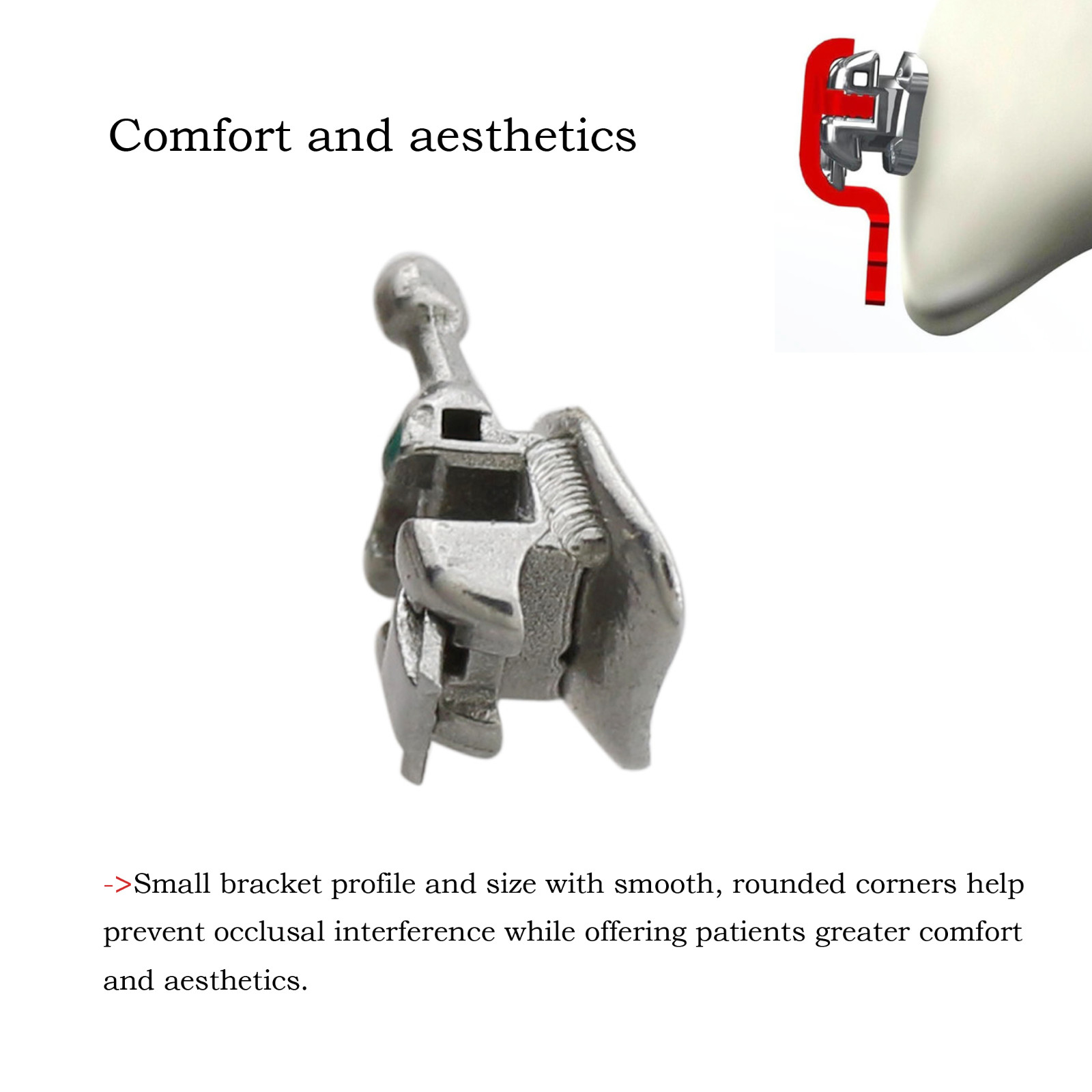 Dental Orthodontic Bracket Metal Braces Mini Standard Roth MBT 022 018 Damon Q