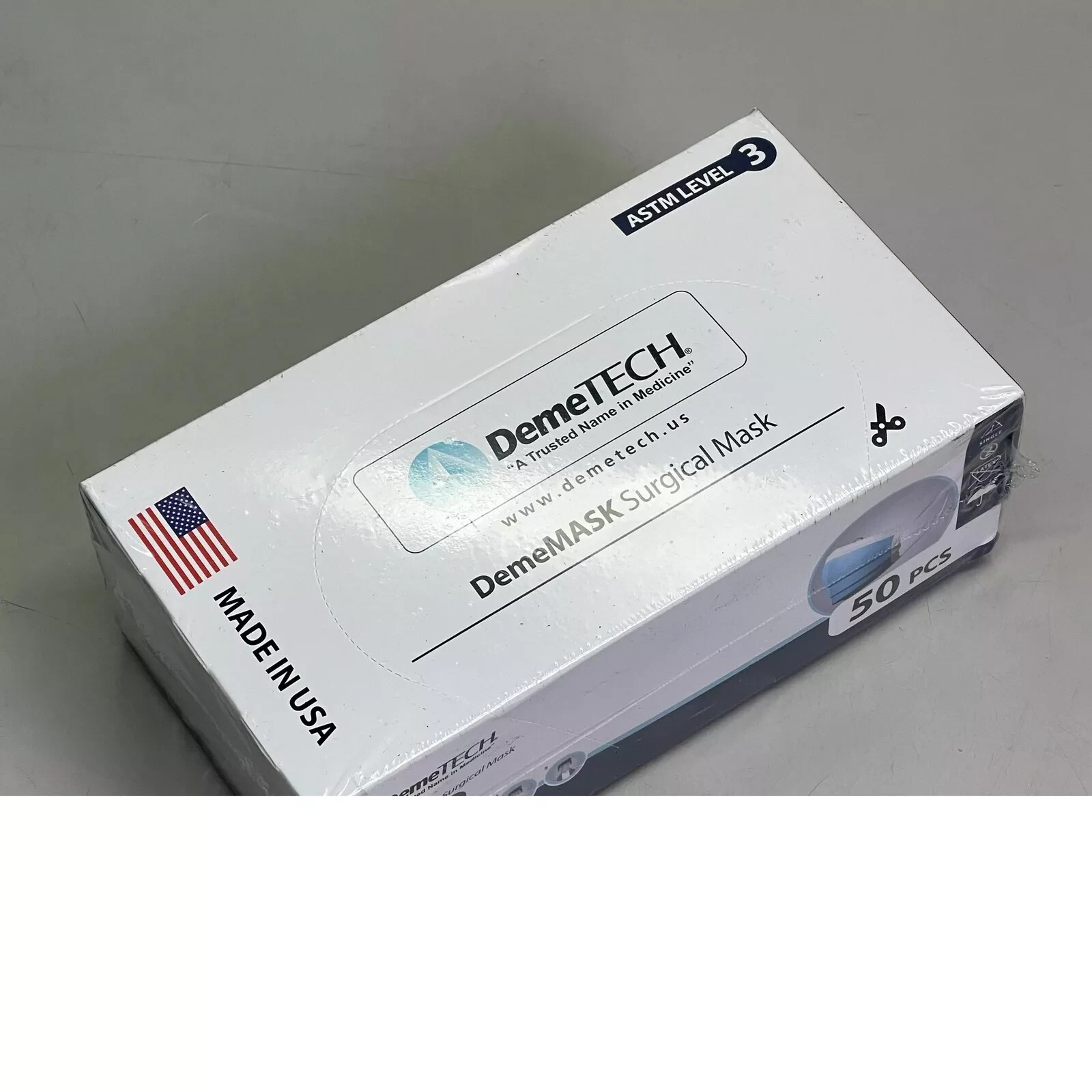 DemeMASK Surgical Mask – MADE IN USA – ASTM LEVEL 3