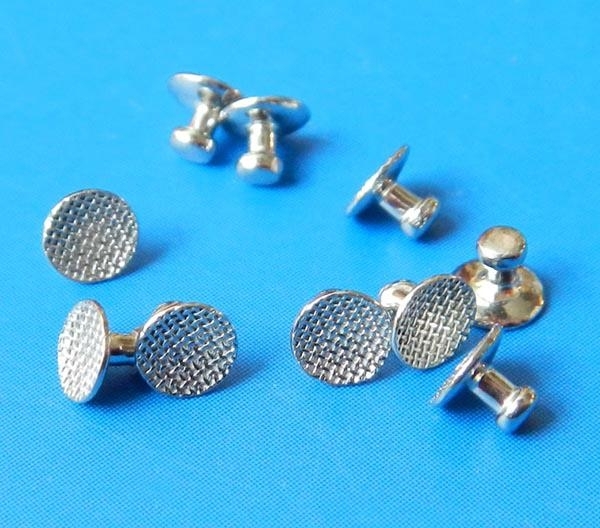 50 BONDABLE LINGUAL BUTTONS CURVED MESH BASE 10 pieces per pack A205b USA seller