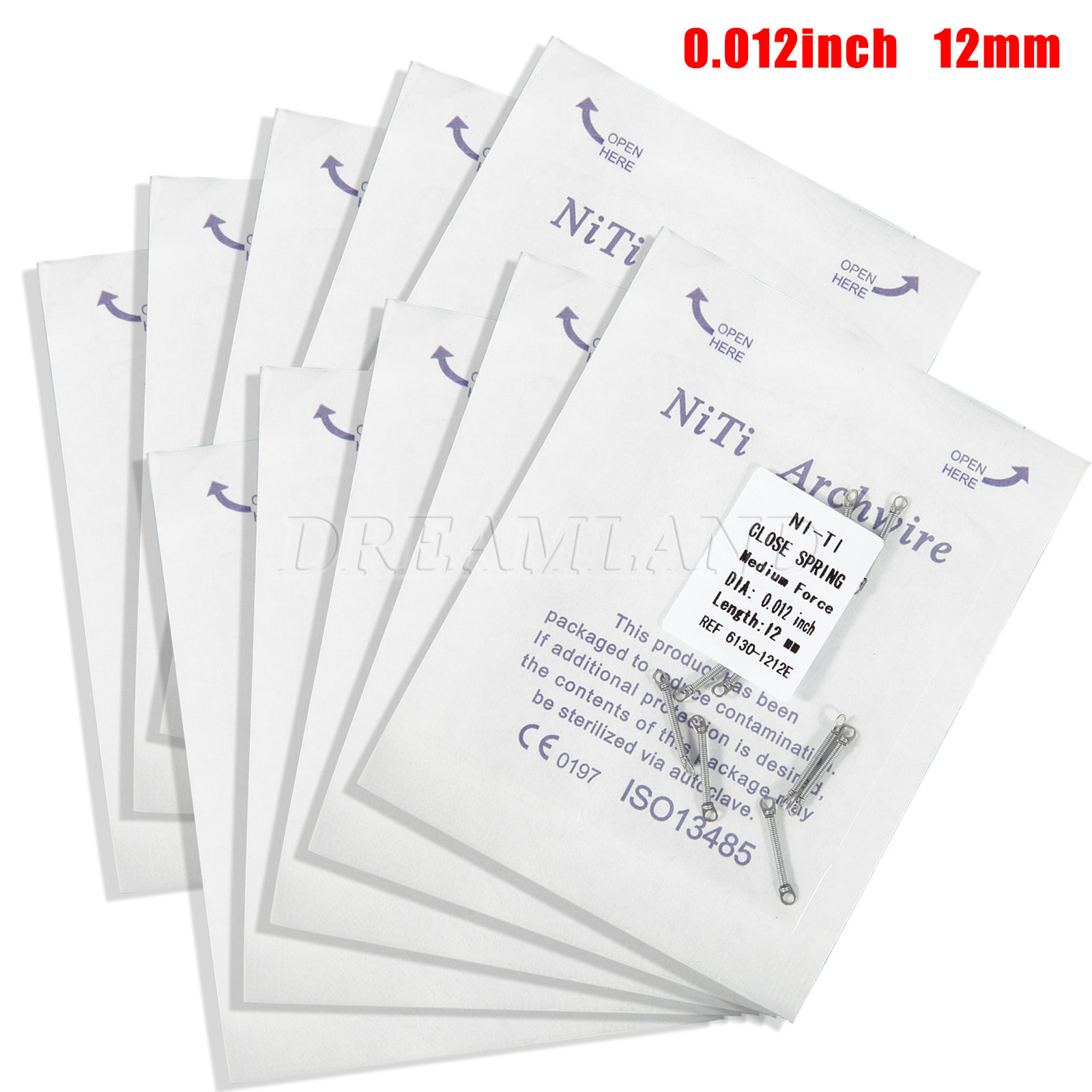 Ortodoncia sale Niti Resorte helicoidal cerrado de alta resistencia 10pcs/Pack