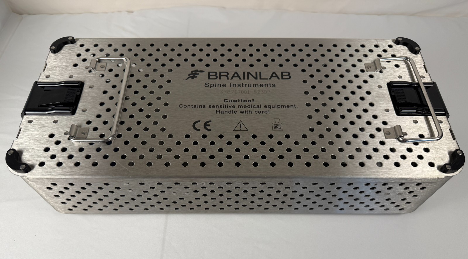 Brainlab Universal Spine Instrument Sterilization Tray w/ Lid Neuro