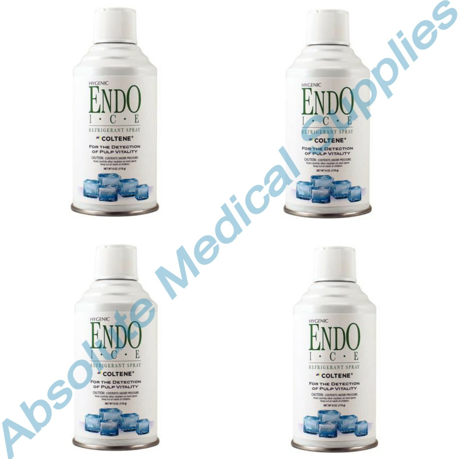 *4-Packs* Coltene Hygenic Endo Ice Pulp Vitality Refrigerant Spray 6 Oz H05032