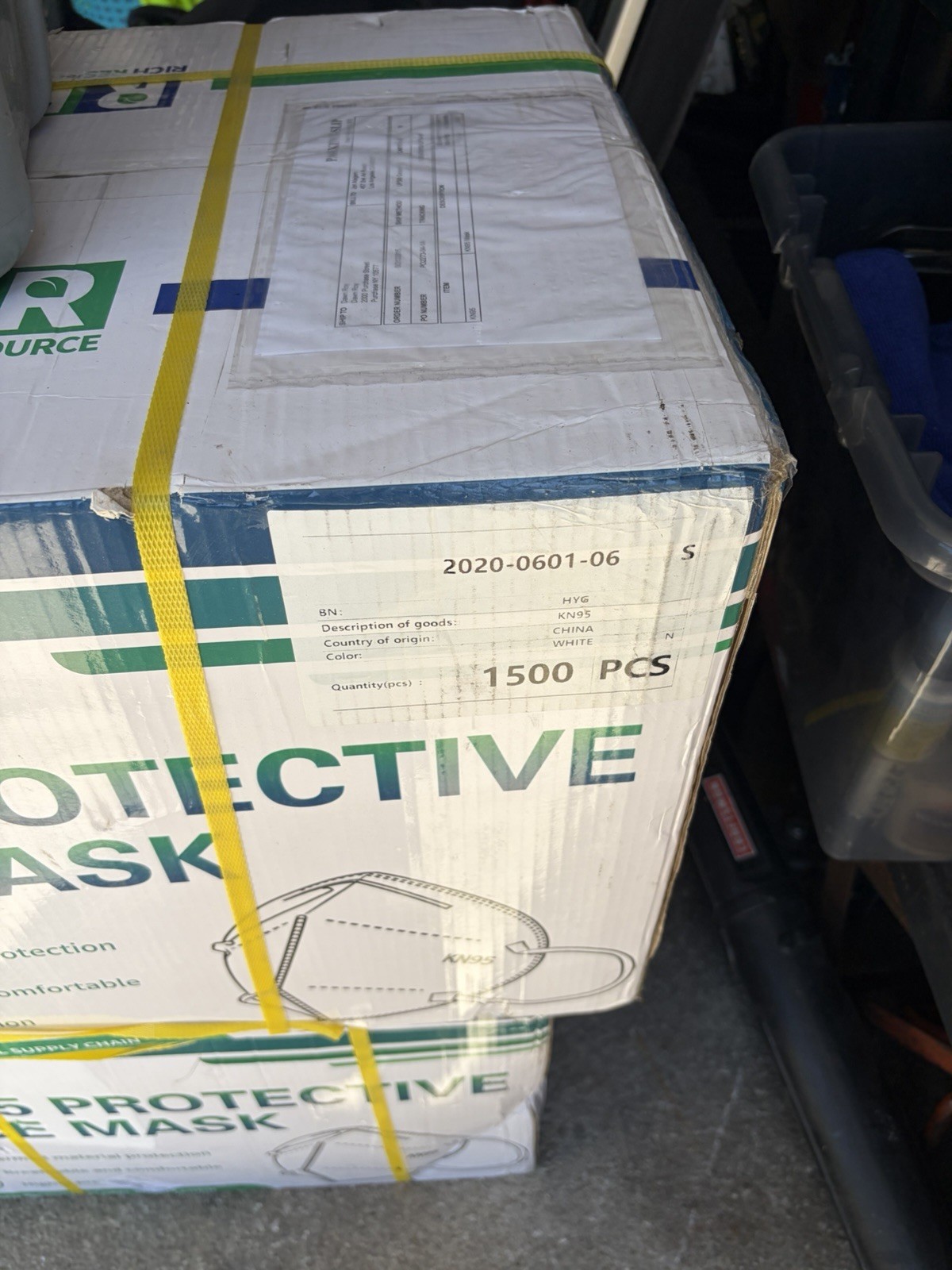 N 95 Mask 1500 Count Disposable N95 Respirators