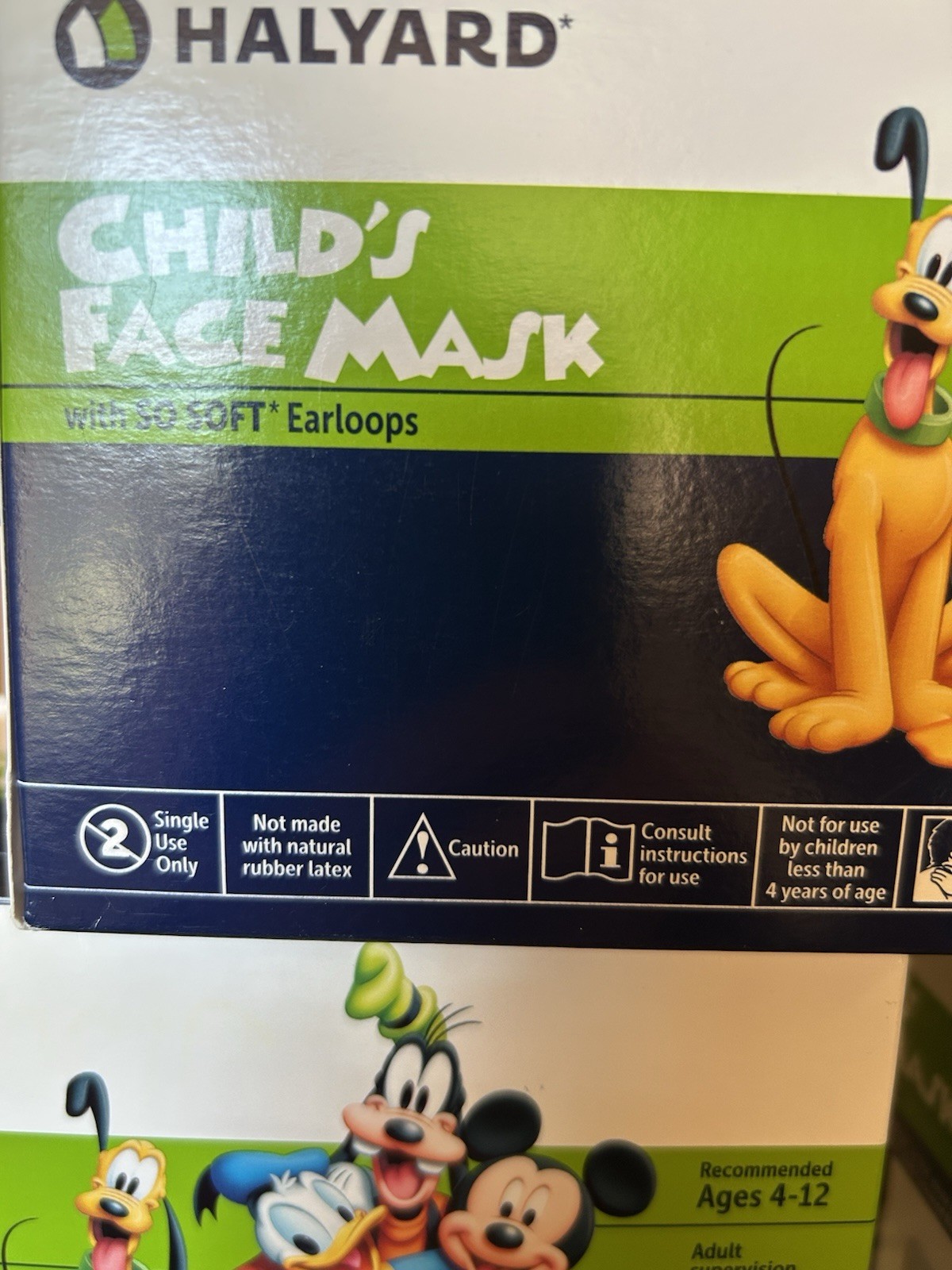 5 Boxes Disney Child’s Face Mask – Each box has 75 Masks – Halyard 32856