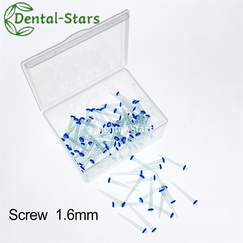 100Pcs Dental Endo Quartz Fiber Post Screw Teeth Restorative Posts 1.2mm-1.8mm