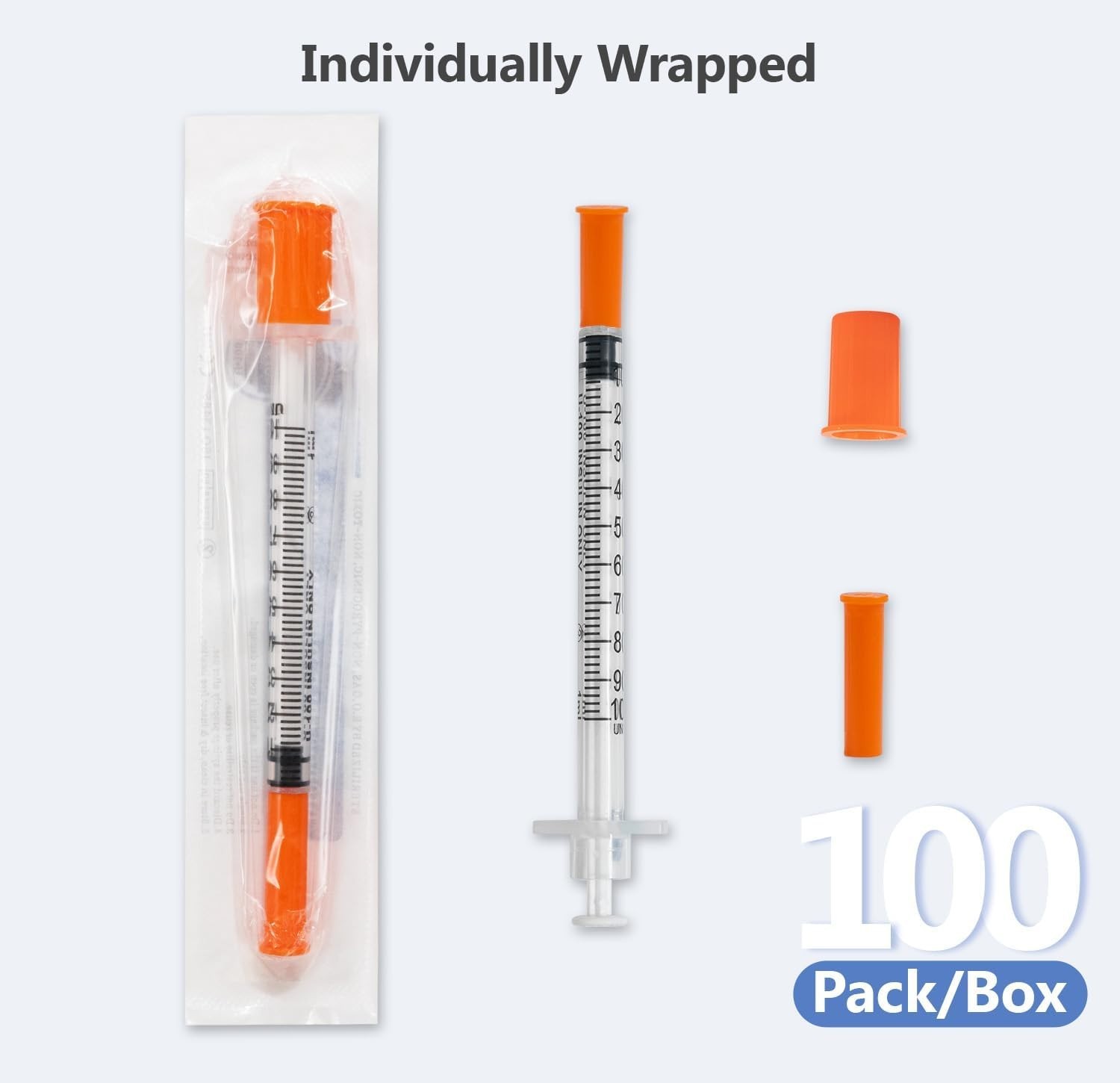 Individually Sterile 30G 1ml Syringes Pack of 40 – Ideal for Lab Experiments