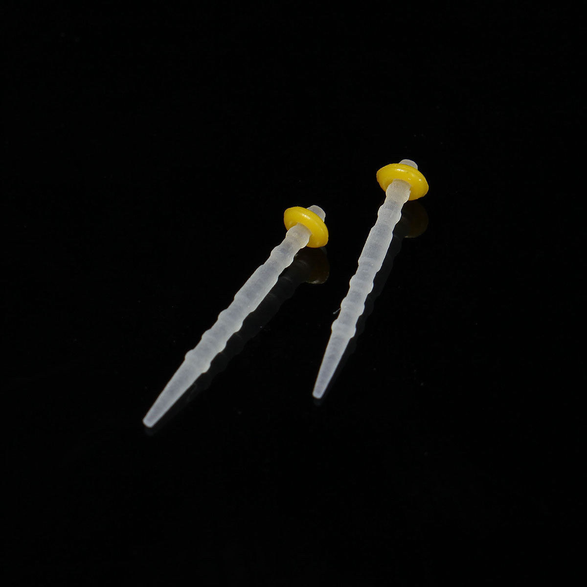 5 Boxes Dental Fiber Post Resin Quartz Glass Material Screw Thread 1.2mm Yellow