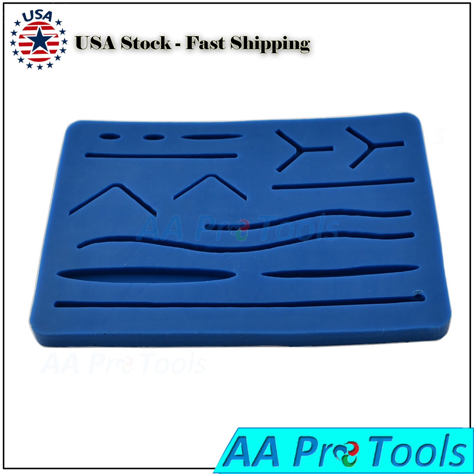 Silicone Pad Blue Color Practice Pad 3 Layers for Fake Skin,Fat & Muscle DS-1354
