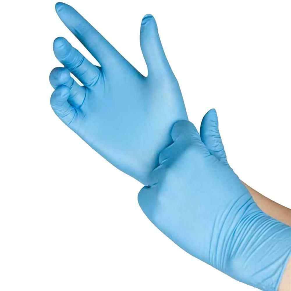 Lot of Gloves 1000pcs/case Disposable Nitrile Medical Blue Gloves Medium