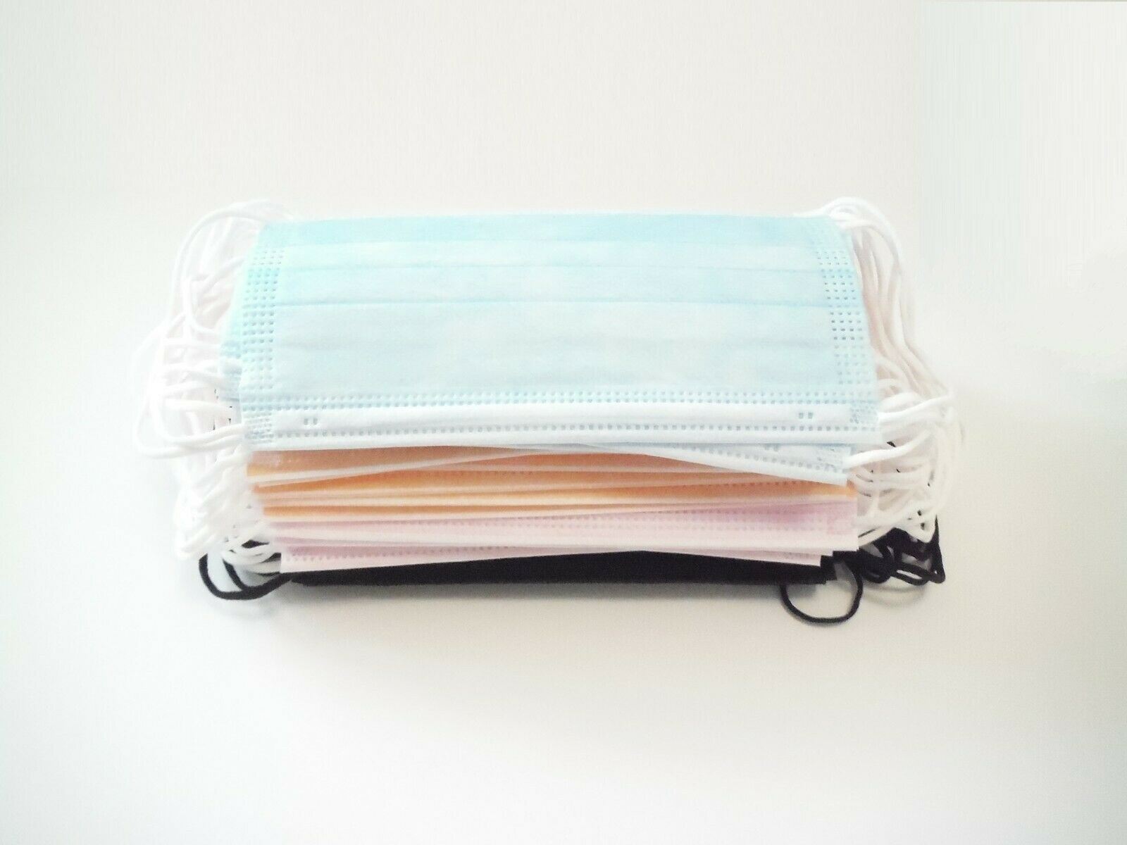 200 Pcs Disposable Medical,Surgical,Dental 3-Layers Face Mask 5 Assorted Color