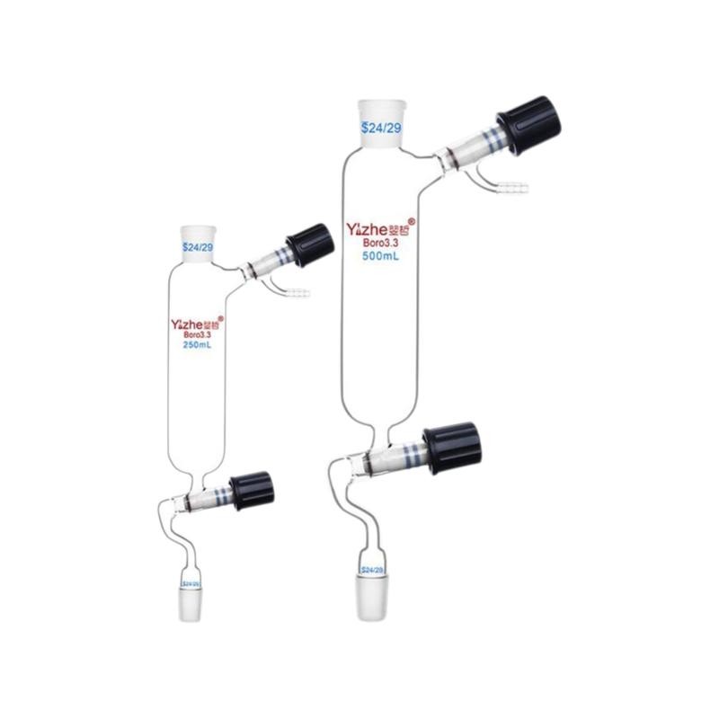 Laboratory Glassware: 250ml-500ml Filling Funnel w/ Vacuum Valve