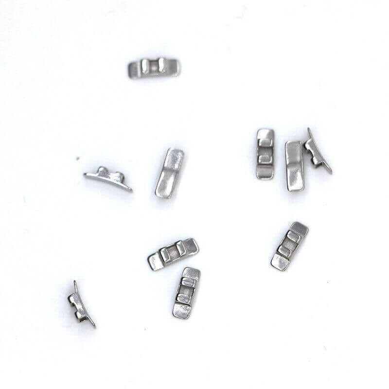 10Kits Dental 10Pc/kit Orthodontic Stainless Steel Lingual Sheath Without Hook