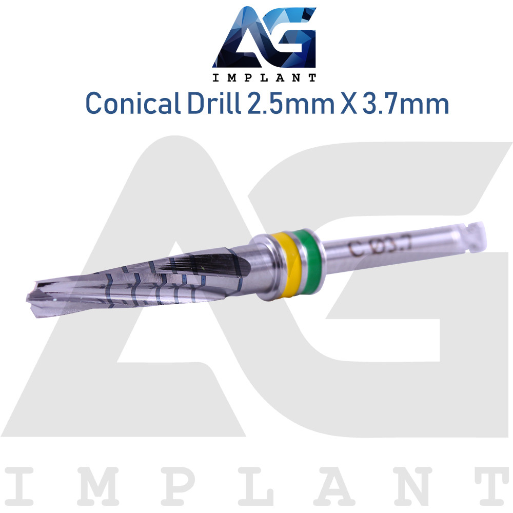 Conical Drill Ø2.5mmXØ3.7mm External Irrigation Tool Dental