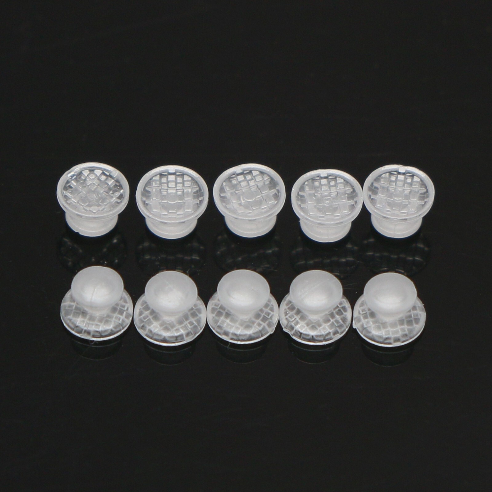 Dental Orthodontic Bondable Clear Ceramic Lingual Button Round/Rectangular Bases