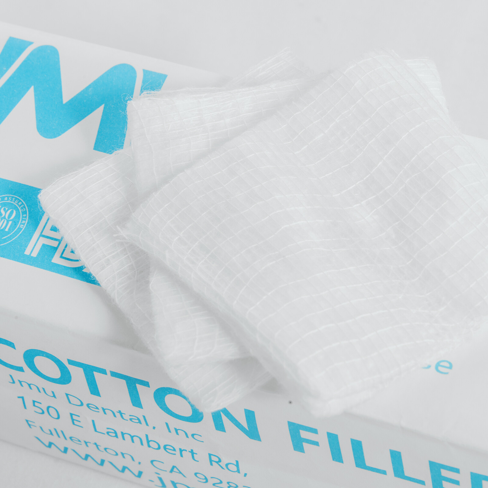 JMU Disposable Cotton Filled Sponge Medical Cotton Gauze Pads 8-Ply 2″X2″