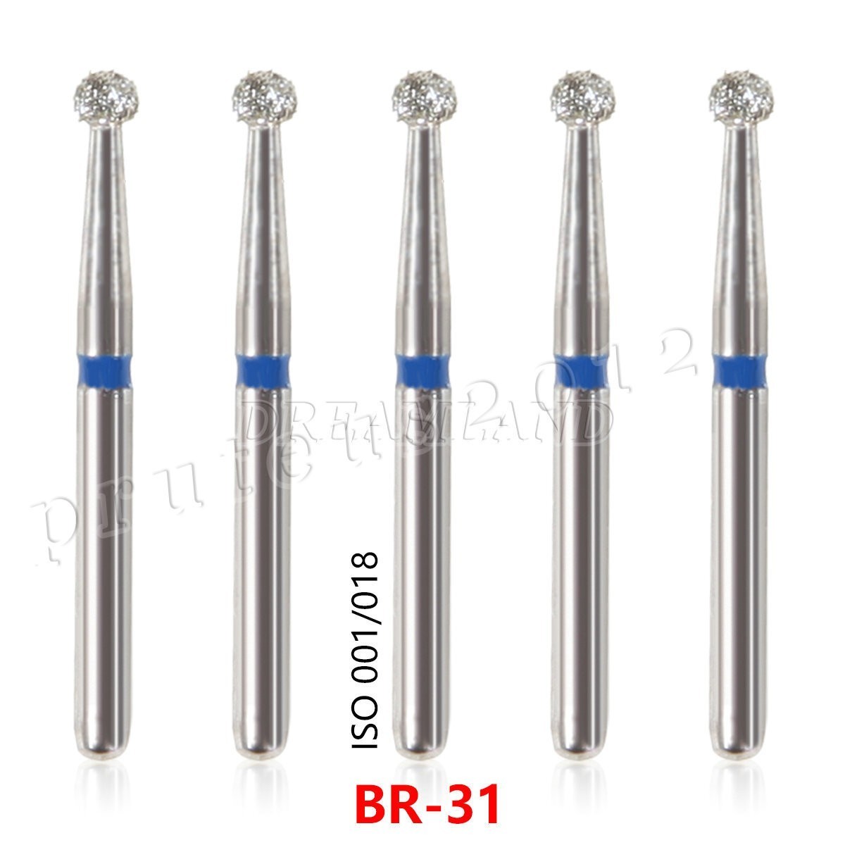Dental FG Diamond Burs for High Speed Handpiece Friction Grip 5pcs/pack